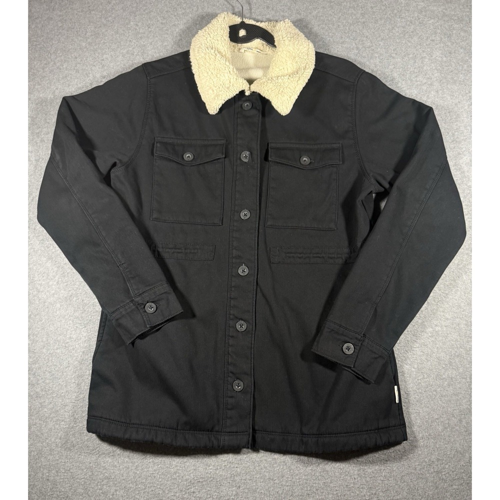 Hang Ten Utility Fleece Lined Jacket Black Small